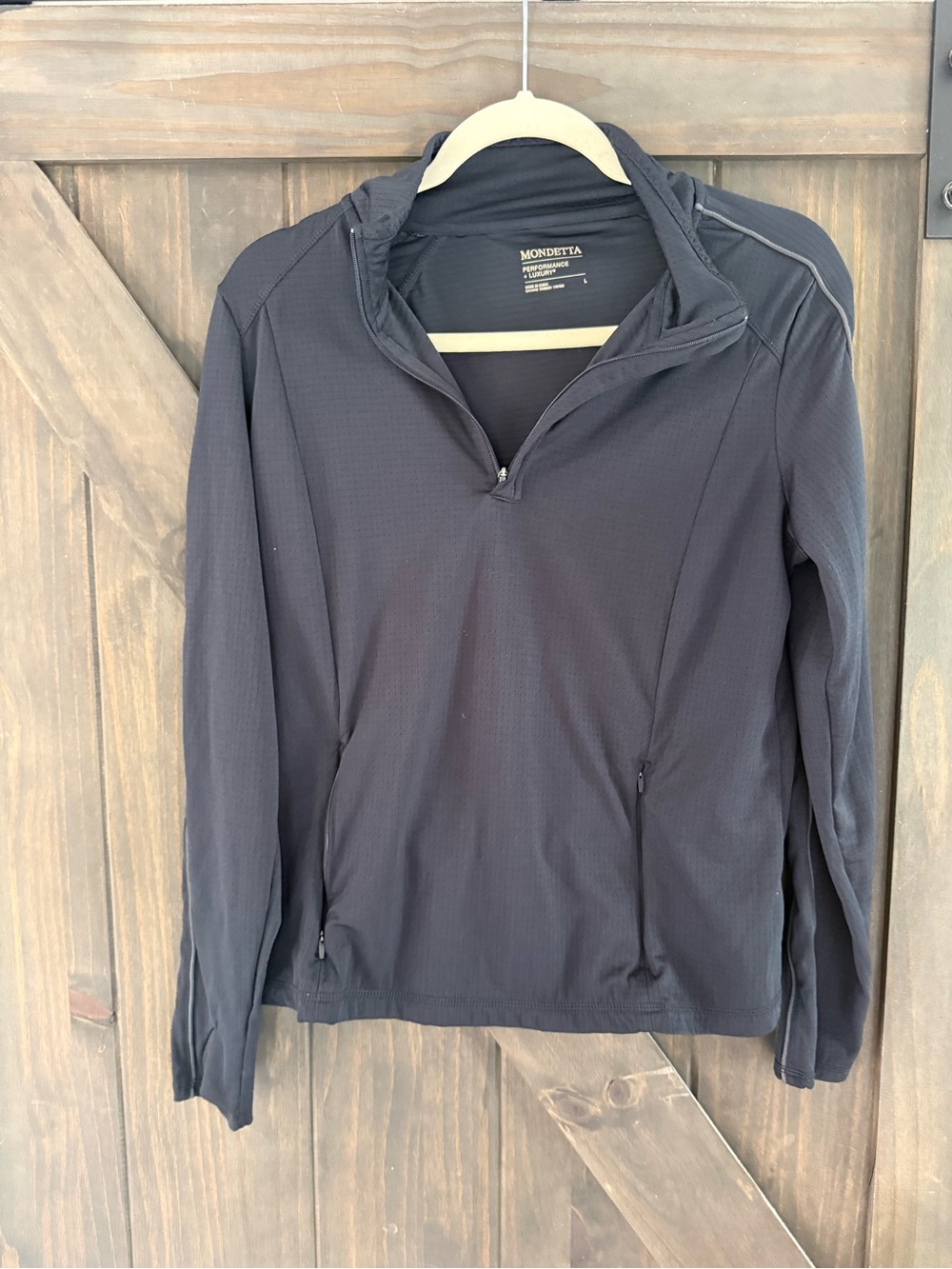Mondetta Black Quarter-Zip Active Pullover
